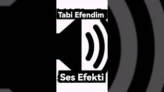 Tabi Efendim - Sound Effects (Effects Evim) Resimi