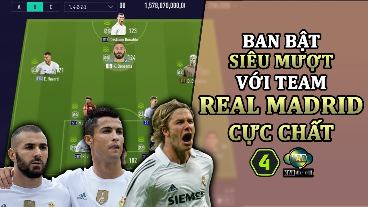 Team REAL MADRID cực chất với CR7 21TS, Benzema RMCF, Kroos 21UCL ...