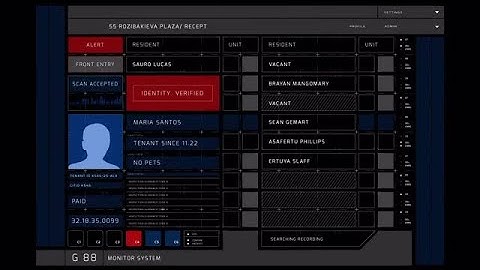 Hi-Tech Security Display Stock Motion Graphics