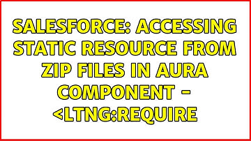 Salesforce: Accessing static resource from ZIP files in Aura component - ＜ltng:require