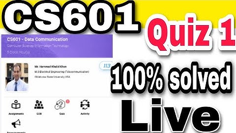 CS601 Quiz 1 solution fall 2022 | virtual university | Hafiz Laeeq Ahmad