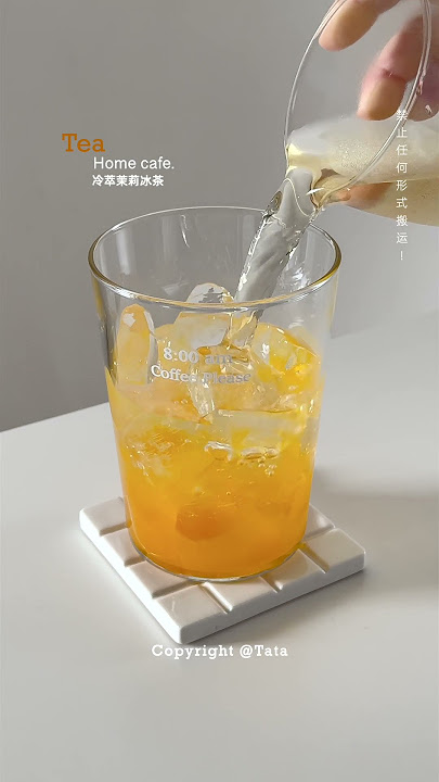 ice jasmine tea coffee #foryou #fyp #asmr #asmrdrinking #asmrsounds