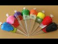 Making Fruit Crunch Slime with Piping Bags! Most Satisfying Slime Video★ASMR★#ASMR #PipingBags