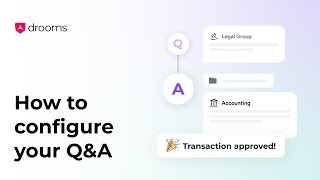 How to configure your Drooms Q&amp;A