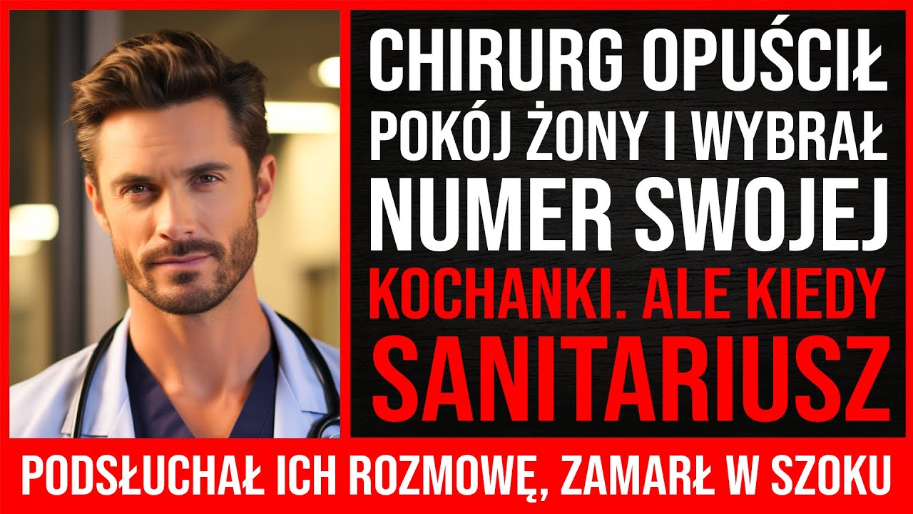Chirurg Opuścił Pokój Żony I Wybrał Numer Swojej Kochanki. Ale Kiedy Sanitariusz Podsłuchał...