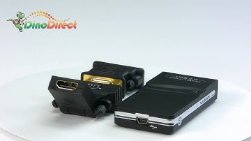 USB 2.0 UGA Multi Display Adapter External Video Card  from Dinodirect.com