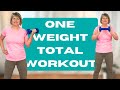 One-Dumbbell Fitness Routine for 50+ | Full-Body Strength