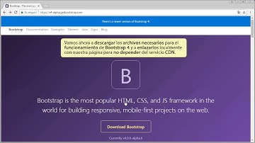01 Tutorial de Bootstrap 4 con Bluegriffon. Plantilla inicial y descarga de archivos