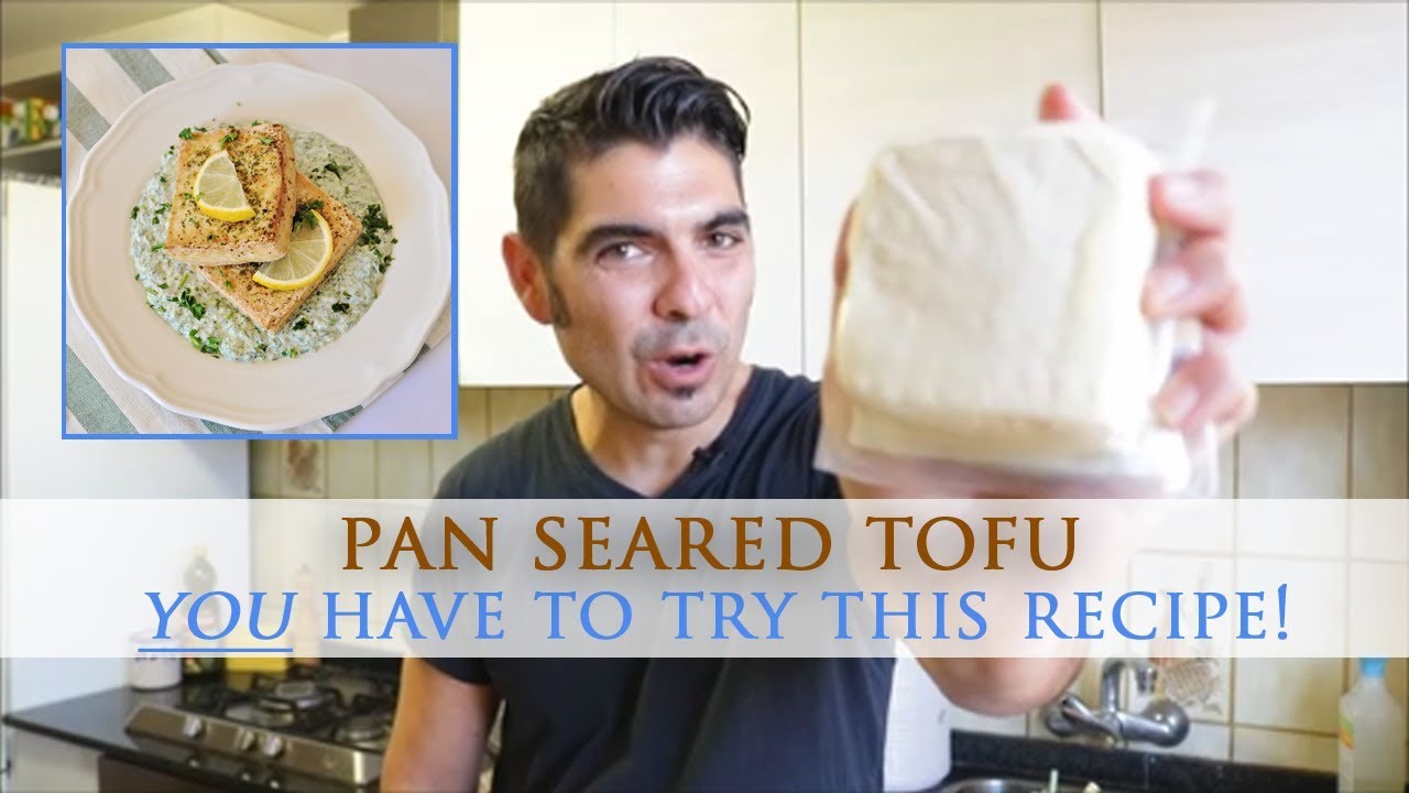 Pan Seared Tofu Recipe with Yogurt & Spinach Sauce | Spain on a Fork