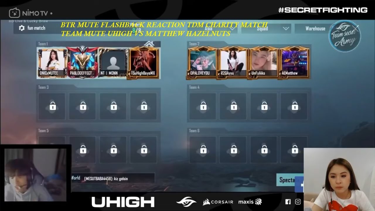 Flashback Mute Reaction TDM Charity Team Uhigh Vs AE Matthew