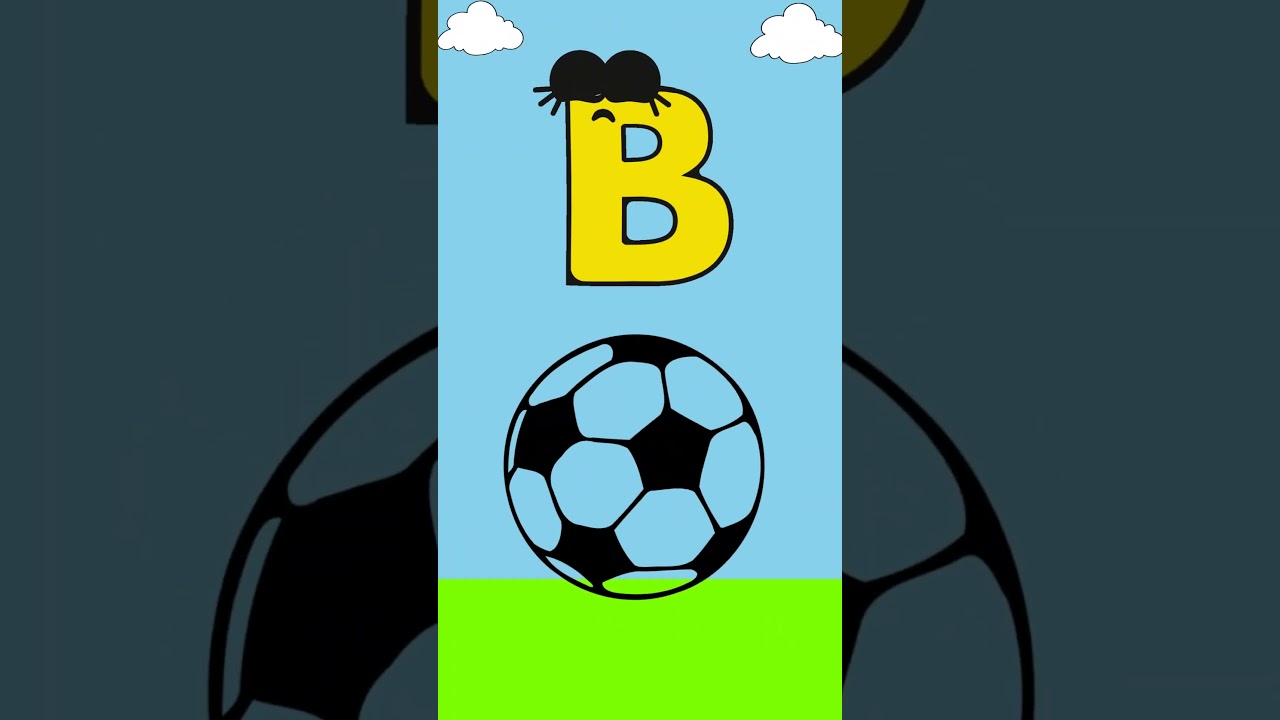 B for BALL 🏀| Learn Alphabets A to Z | Kids Learning Short