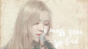 i miss you so bad ● taehyung x rosé