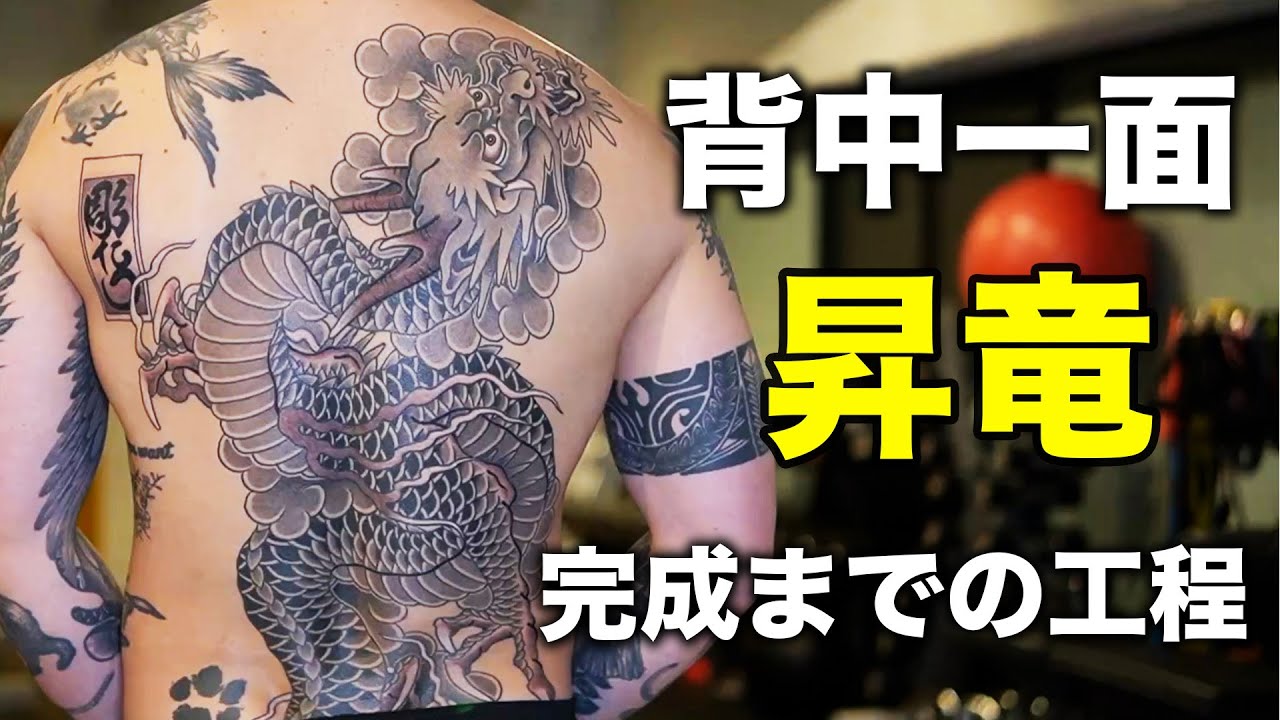正面龍 刺青 | 真向龍 抜き彫り : 正面龍、坐龍の刺青、背中 – WJXBSQ