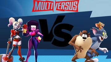 Harley & Garnet Vs Taz & Tom & Jerry - Multiversus Gameplay