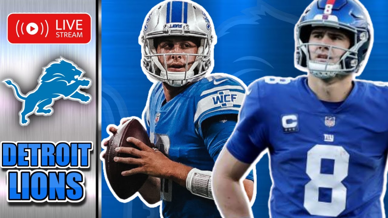 Detroit Lions Livestream Lions vs. Giants Preseason Week 1 Preview Ft