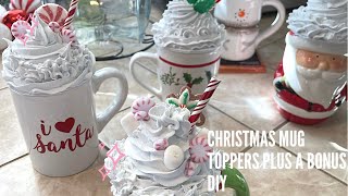 Christmas Mug Toppers DIY With A Bonus Video!