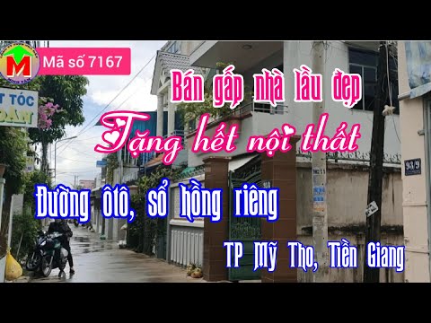 Video Bán gấp căn nhà lầu (9,5x21m) tặng hết nội thất, đường... - youtube