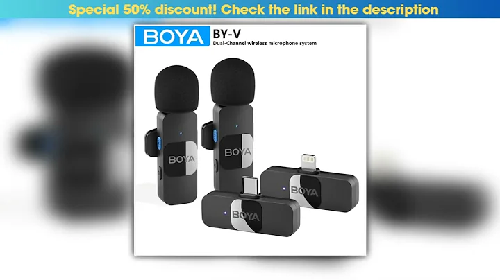 BOYA BYV Wireless Lavalier Microphone for iPhone 1516 Series Samsung TECNO REDMI Typec Devices