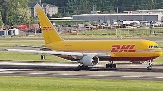 DHL (ABX Air) Boeing 767-231(BDSF) [N651GT] Takeoff from PDX
