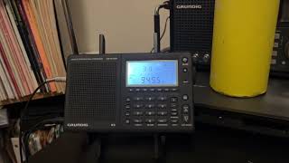 VOSR Int via WRMI on 9455 KHz. Heard in Texas on Grundig G5 with 125 ft longwire. Coming in well.  Wealth