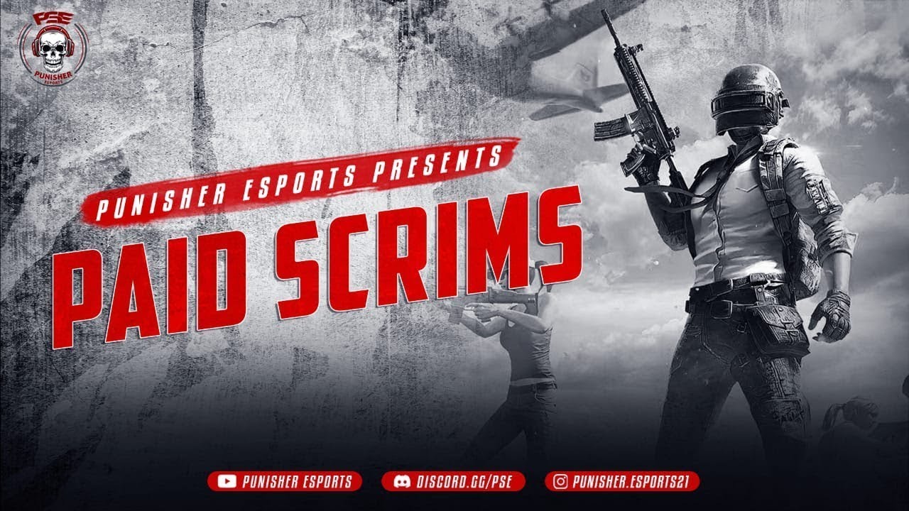 PUNISHER ESPORTS PRESENTS | PAID SCRIMS1,2 & 3,4 PM || #PSE #PUNISHERESPORTS #SCRIMS #T2 #t1