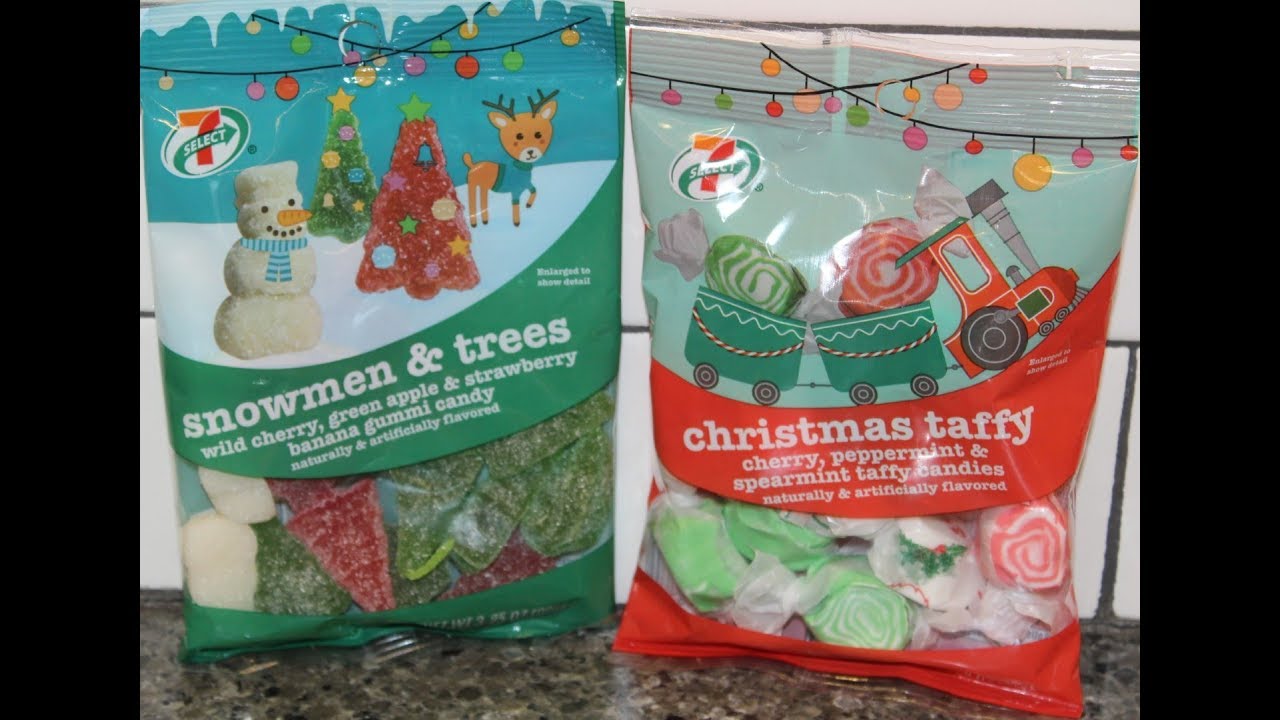 7-Eleven 7-Select: Snowmen & Trees and Christmas Taffy Review