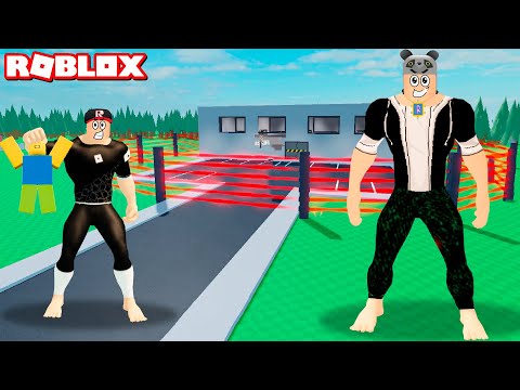 Kocaman Olduk!! Özel Laboratuvar Bulduk - Panda ile Roblox Bulked Up