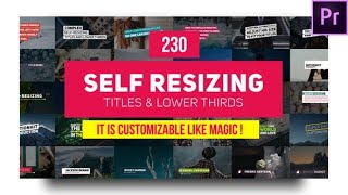 Famous Auto Resizing Titles and Lower Thirds Pack ▶▷ Premiere Pro Trends ◁◀ Net Worth