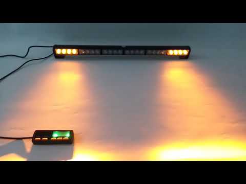 56W LED 30/" Light Bar Warn Flash Emergency Beacon Response Roof Top Strobe Amber
