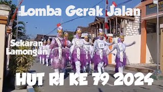 Lomba Gerak Jalan Desa Sekaran Lamongan | HUT Kemerdekaan RI Ke 79 Tahun 2024 @RHAZMEDIA