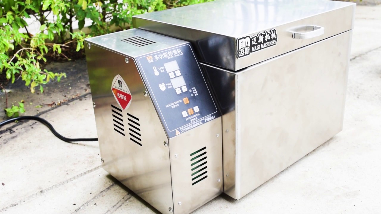 เครื่องคั่วกาแฟพาณิชย์ กำลังการคั่วครั้งละ 3 กก. สแตนเลส พร้อมแผงควบคุมอิเล็กทรอนิกส์