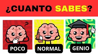 ¿CUANTO SABES?. ¿ERES UN GENIO? | PLAY QUIZZ DE CULTURA GENERAL