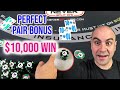Perfect Pair BONUS - $10,000 Win Blackjack Session