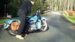 How To Start 1936 Harley Knucklehead & Ride