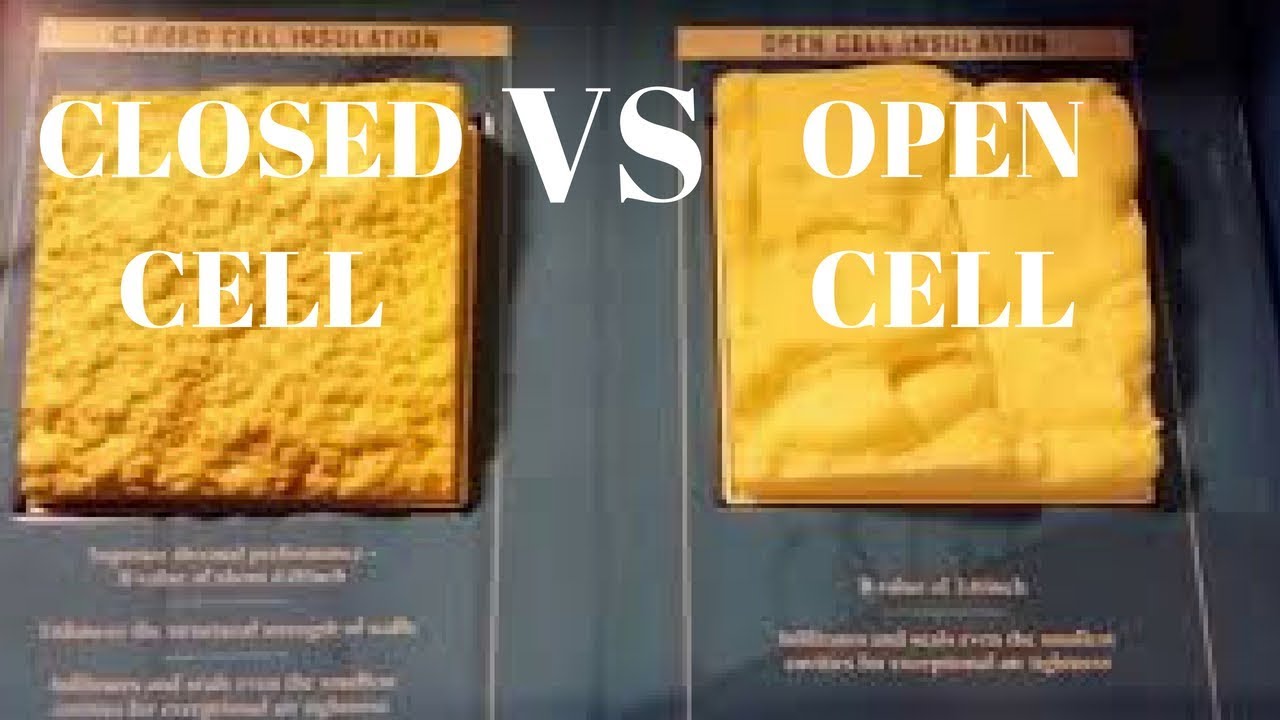 Video review difference between open cell and closed cell foam