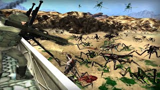 외계 벌레로부터 기지를 지켜내는 게임 (벌레VS인간) screenshot 3