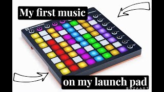 first time to make music using launch pad// launch pad