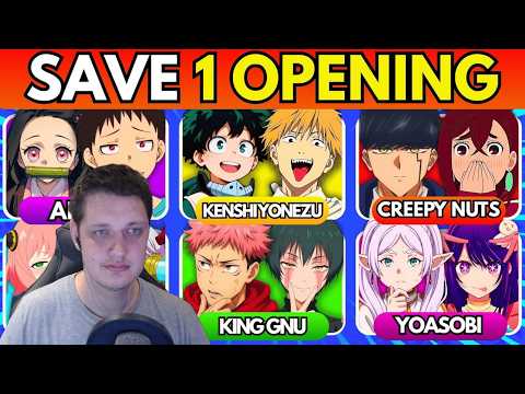 SINGERS EDITION: Save One Anime Opening! 🎵 | Реакция​