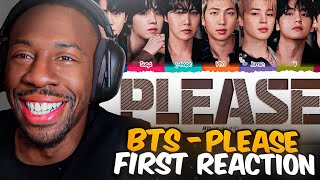 {YEARNING!} BTS "PLEASE" FIRST REACTION
