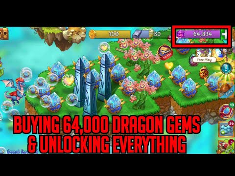 Buying 64,000 Dragon Gems & Unlocking All The New Features | Merge Dragons