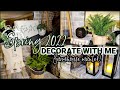 SPRING 2022 DECORATE WITH ME / MANTEL DECORATING IDEAS / MODERN FARMHOUSE STYLE / spring collab