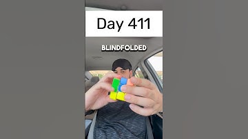 Day 411 of solving the Rubik’s cube blindfolded every single day until I break the National Record.