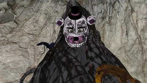 A close up view of the BLOB Fnaf SB basement above Burntrap