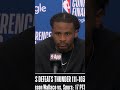 Cason Wallace on the Spurs:"They're a good team. Beatable team."