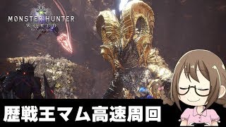 【MHW】歴戦王マムタロト高速周回！新鑑定武器を全種類コンプリートしたいようです【モンハンワールド】