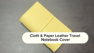 Cloth U0026 Paper Leather Travel Notebook Cover 