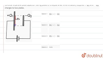 Consider a parallel plate capaciter having plates of unequal area. When a battery