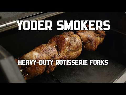 Master Rotisserie Chicken with Heavy-Duty Forks!