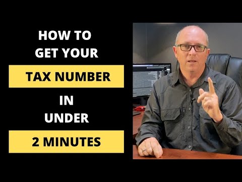 How to get your tax number (Under 2 Minutes!!!) 2021