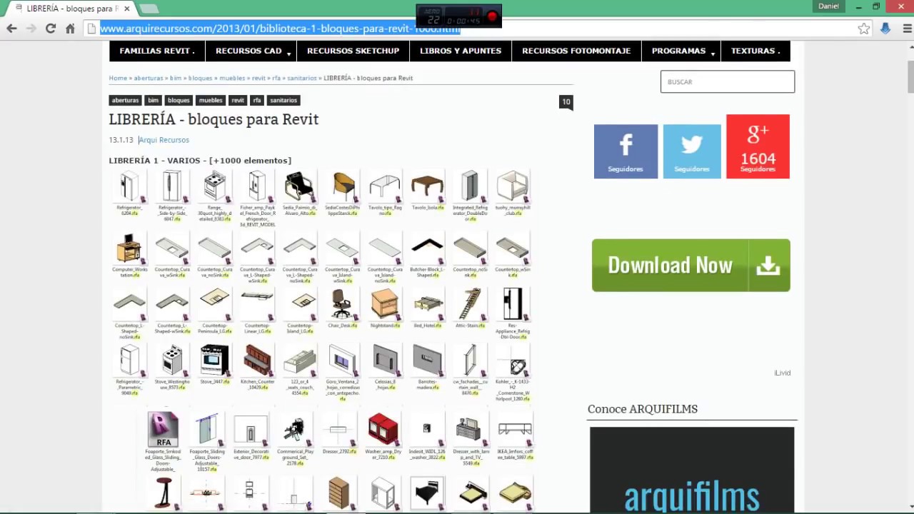 DESCARGAR PACK DE FAMILIAS PARA REVIT 2018 YouTube